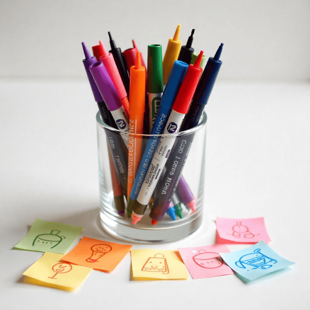 Colorful Pens Collection